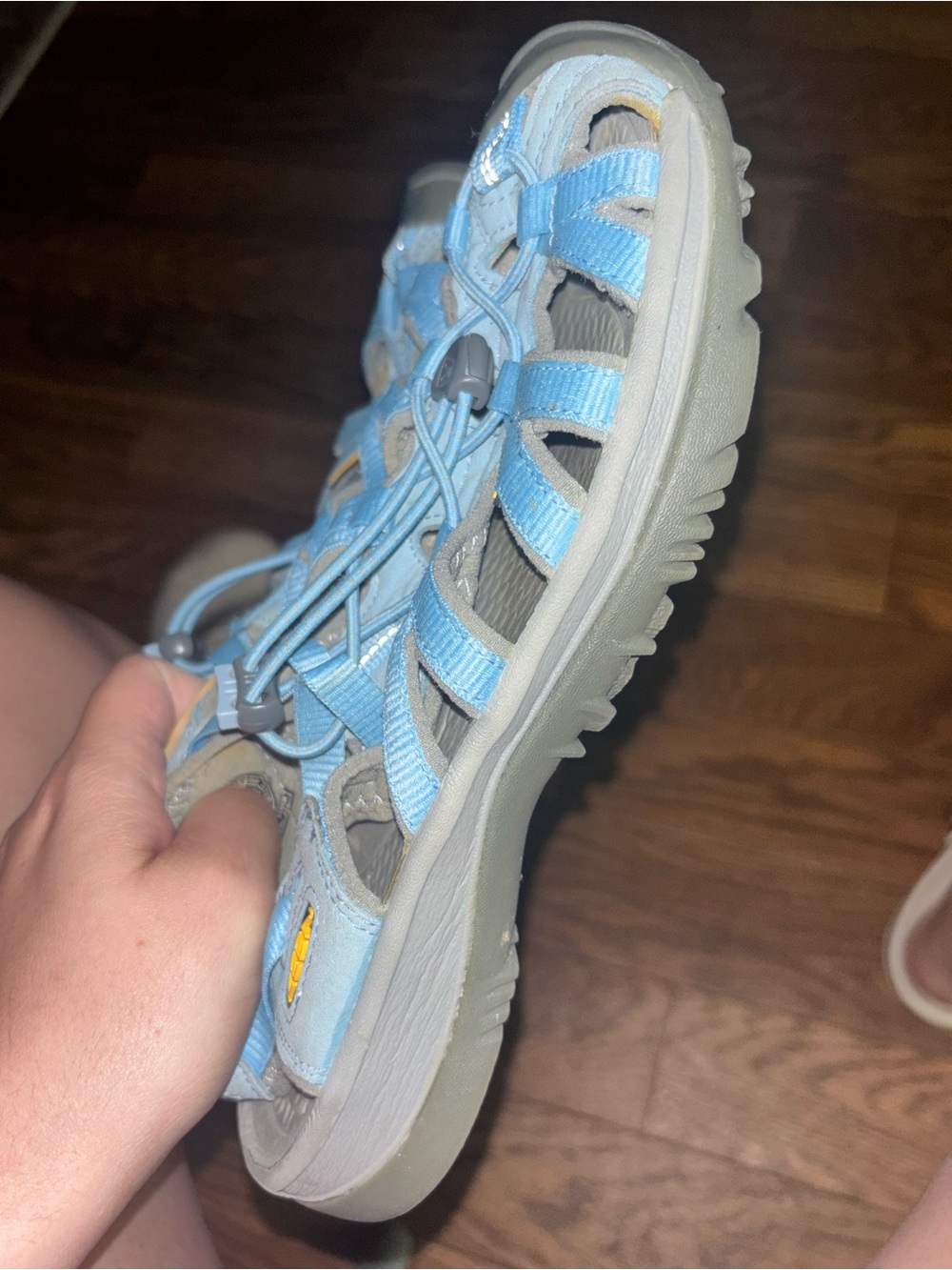 Women's Keen Whisper Size 8 Alaskan Blue Gray Waterproof Sandals - Picture 7 of 7